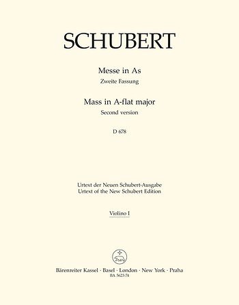 F. Schubert: Messe in As D 678, 4GesGchOrchO (Vl1)