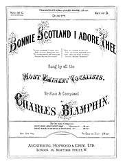Charles Blamphin, Jules Favre: Bonnie Scotland I Adore Thee