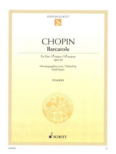 F. Chopin: Barcarole Fis-Dur op. 60 , Klav