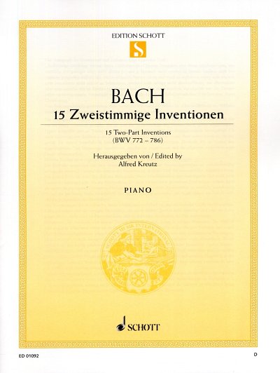 J.S. Bach: 15 Zweistimmige Inventionen BWV 772-786, Klav