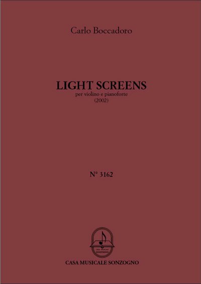 C. Boccadoro: Light Screens, VlKlav (Stsatz)