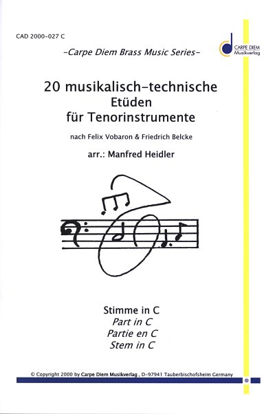 M. Heidler: 20 musikalisch-technische Etueden fuer Ten (Part
