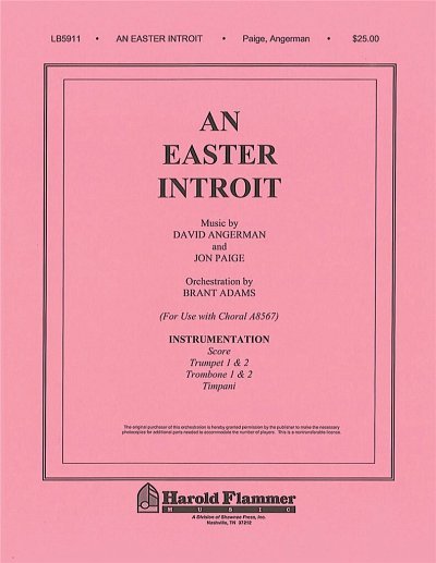 An Easter Introit (Stsatz)