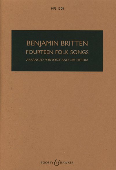B. Britten: 14 Folk Songs, GesOrch (Stp)