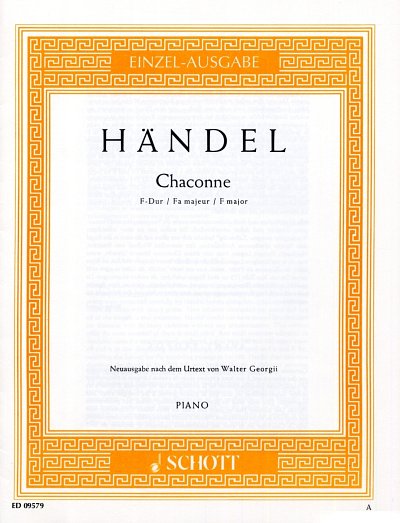 G.F. Händel: Chaconne F-Dur , Klav