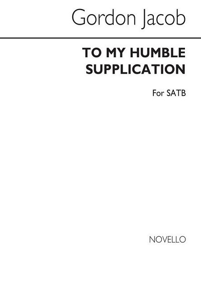 G. Jacob: To My Humble Supplication