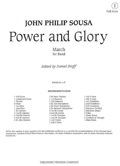 J.P. Sousa: Power and Glory