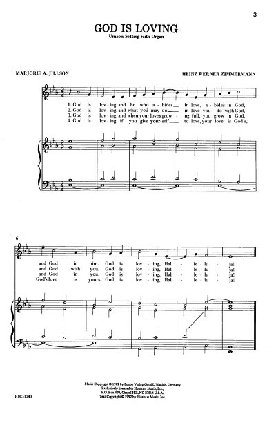 H.W. Zimmermann: Three New Hymns (Chpa)