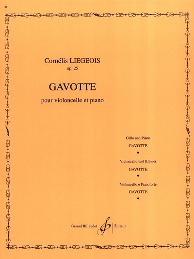 C. Liegeois: Gavotte op. 25, VcKlav (KlavpaSt)