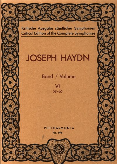 J. Haydn: Symphonien Nr. 58-65 Band 6