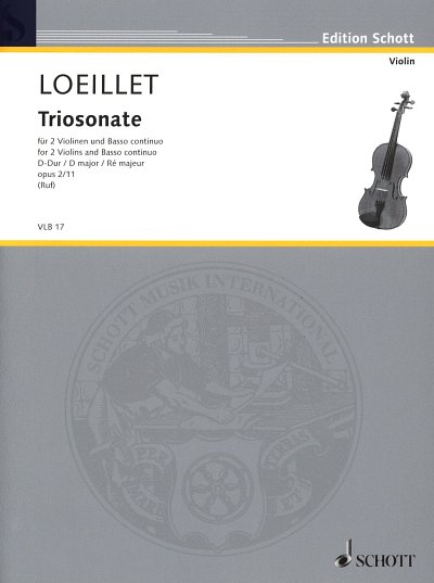J.-B. Loeillet: Triosonate D-Dur op. 2/11, 2VlBc (Pa+St)