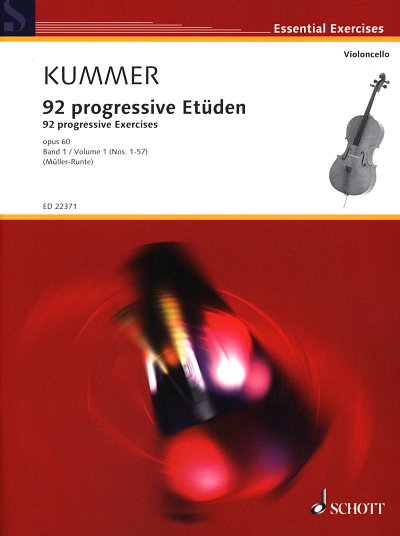 F.A. Kummer: 92 progressive Etüden op. 60/1, 1-2Vc (Sppa)