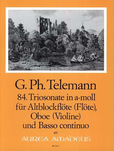 G.P. Telemann: 84. Triosonate in a-moll TW, AbflObBc (Pa+St)
