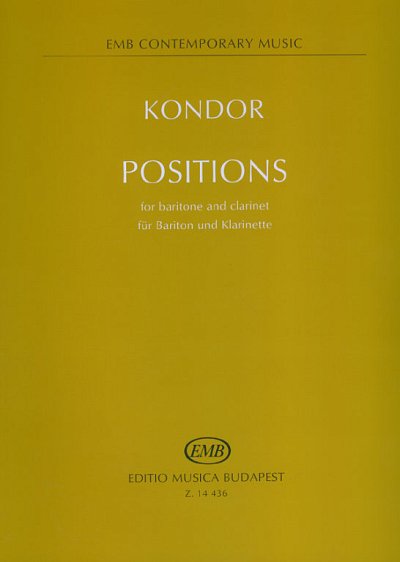 Á. Kondor: Positions, GesKlar