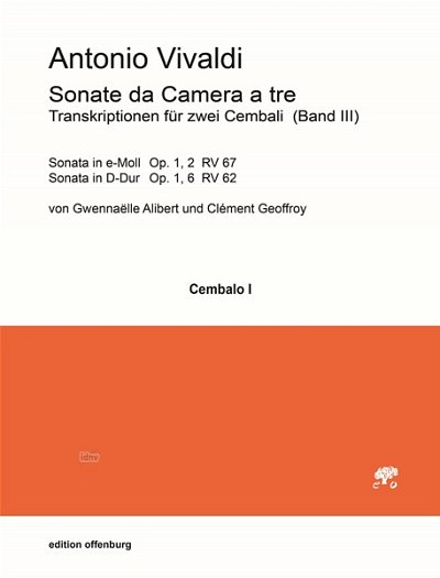 A. Vivaldi y otros.: Sonate da Camera a tre, Transkriptionen für 2 Cembali