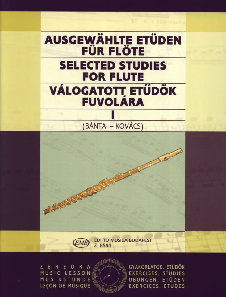 V. Bántai: Ausgewählte Etüden für Flöte 1, Fl (0)