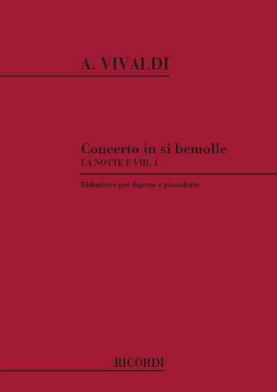 A. Vivaldi: Concerto per Fagotto, Archi e BC in Sib Rv 501