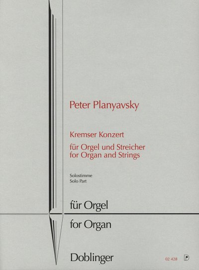 AQ: P. Planyavsky: Kremser Konzert, OrgStr (B-Ware)