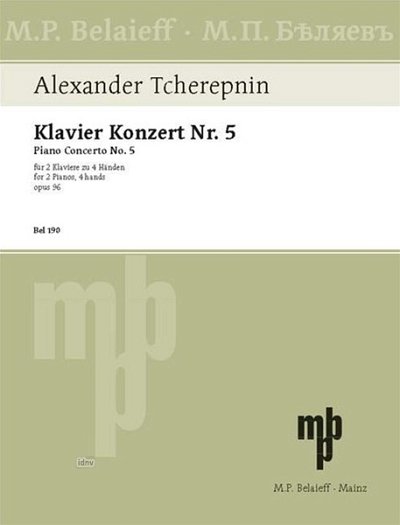 A.N. Tscherepnin: Konzert 5 Op 96 - Klav Orch