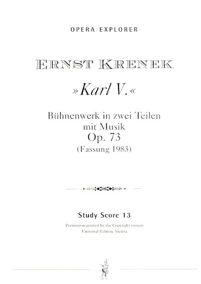 E. Krenek: Karl V., GsGchOrch (Stp)