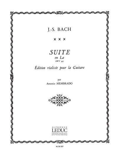 J.S. Bach: Suite No.2, BWV997 in A major, Git