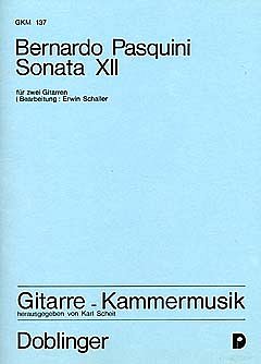 B. Pasquini: Sonate 12 C-Dur Gitarre Kammermusik
