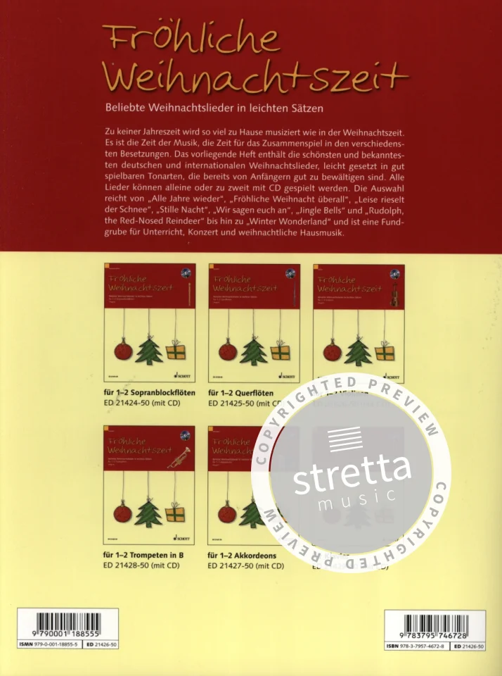 Froehliche Weihnachtszeit, 1-2Vl (SpPa+CD) (8)