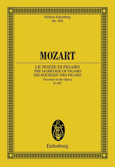 DL: W.A. Mozart: Die Hochzeit des Figaro, Orch (Stp)