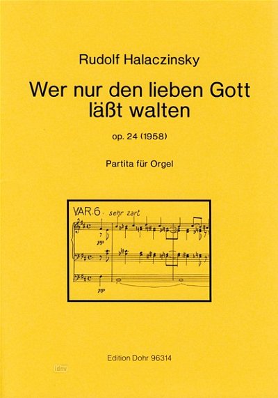 H. Rudolf: Wer nur den lieben Gott lässt walten, Org (Part.)