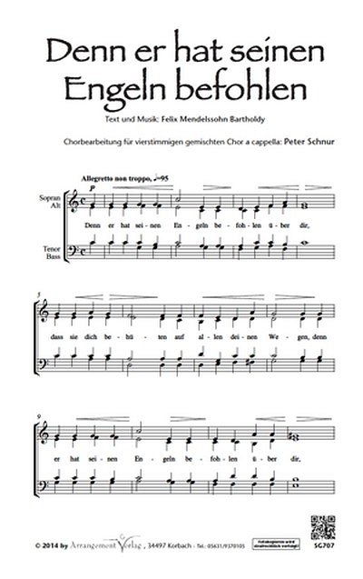 F. Mendelssohn Barth: Denn er hat seinen Engeln befohl, GCh4