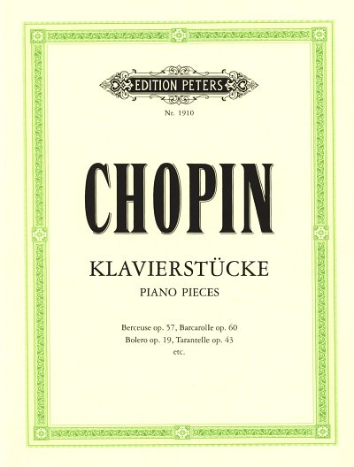 F. Chopin: Klavierstücke, Klav