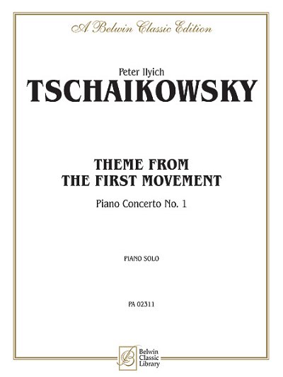 P.I. Tschaikowsky: First Movement, Piano Concerto, Klav (EA)
