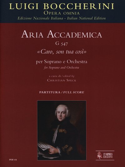 L. Boccherini: Aria Accademica Caro, son t, GesSOrch (Part.)