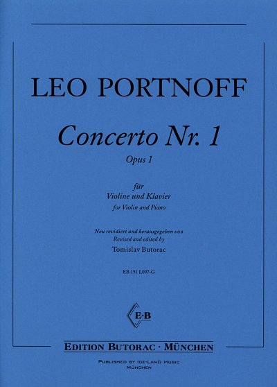 L. Portnoff: Concerto Nr. 1 op. 1, VlKlav (KA+St)