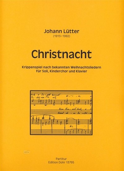 J. Lütter: Christnacht (Part.)