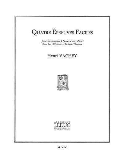 H. Vachey: 4 Epreuves faciles (Bu)