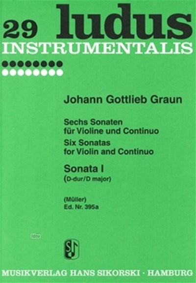 J.G. Graun: 6 Sonaten fuer Violine und Co., Violine, Basso c
