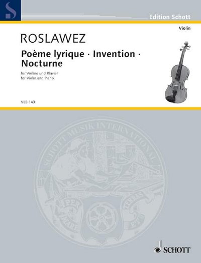 DL: N. Roslawez: Poème lyrique · Invention · Nocturne, VlKla