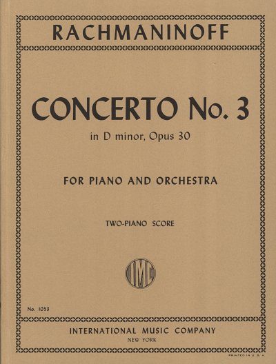 S. Rachmaninow: Concerto No. 3 in D minor op., KlavOrch (KA)