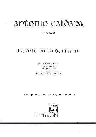 A. Caldara: Laudate pueri Dominum, GchKlav (Part.)