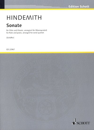 P. Hindemith: Sonate, FlObKlHrFg (Pa+St)
