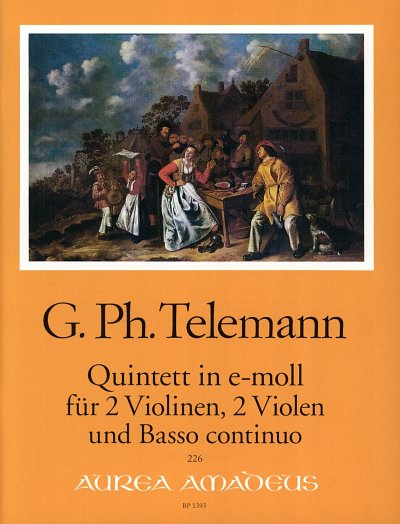 G.P. Telemann: Quintett in e-Moll TWV 44:, 2Vl2VleBc (Pa+St)