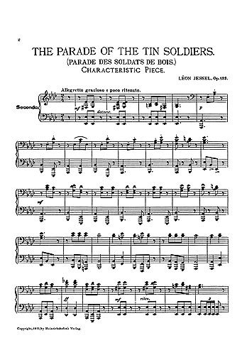 L. Jessel: The Parade Of The Tin Soldiers Op. 1, Klav4m (Bu)