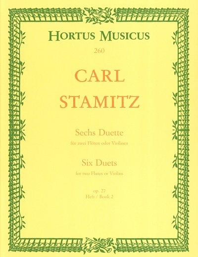 C. Stamitz: Sechs Duette für zwei Flöten oder, 2Fl/Vl (Sppa)