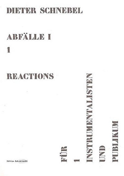 D. Schnebel: reactions, Instr (Sppa)
