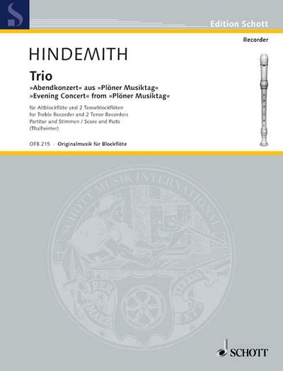 P. Hindemith: Trio