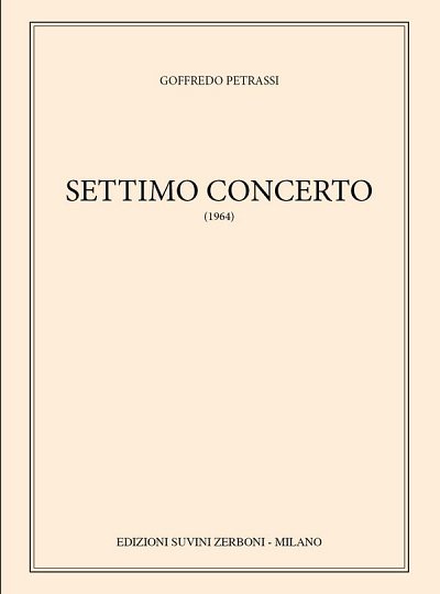 G. Petrassi: Settimo Concerto, Kamo (Part.)