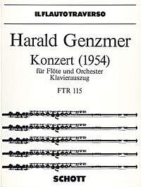 H. Genzmer: Konzert GeWV 146 , FlOrch (KASt)