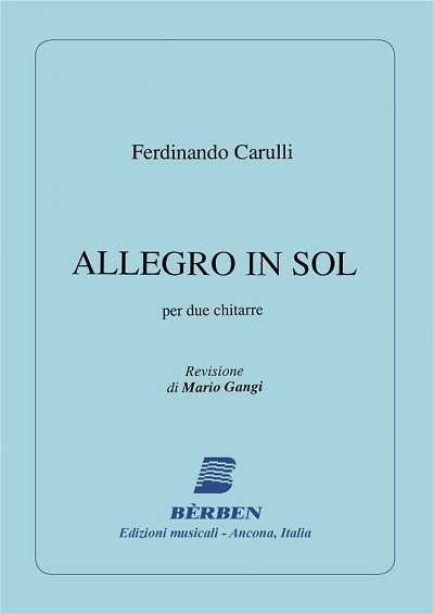F. Carulli: Allegro In Sol (Part.)