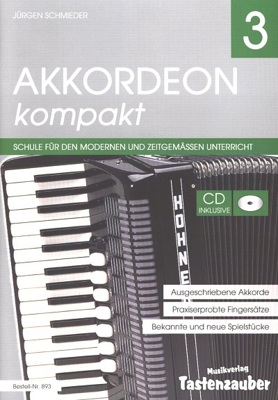 J. Schmieder: Akkordeon kompakt 3, Akk (+CD)
